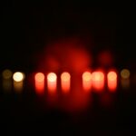 red and yellow bokeh photography