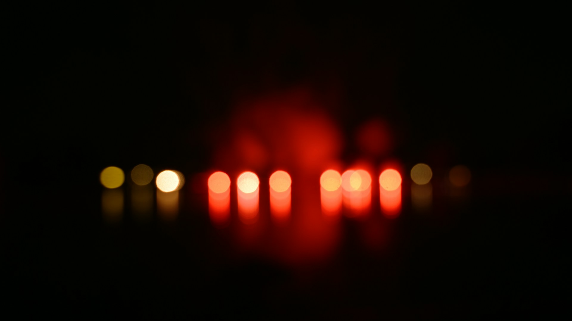 red and yellow bokeh photography
