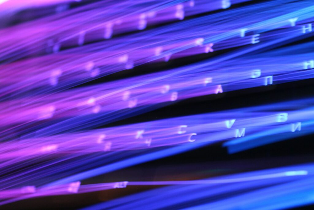 purple and green light digital wallpaper
